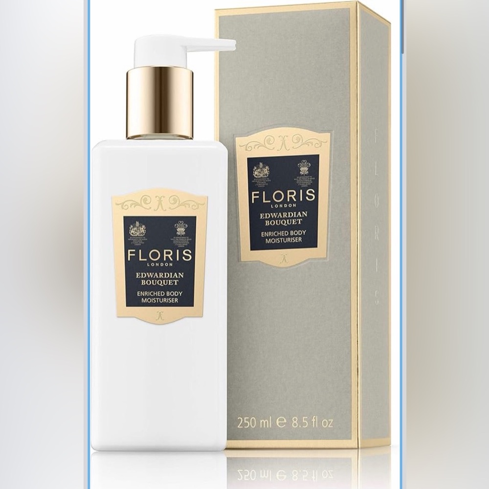 Floris London Edwardian Bouquet Enriched Body Moisturiser — White & Gold